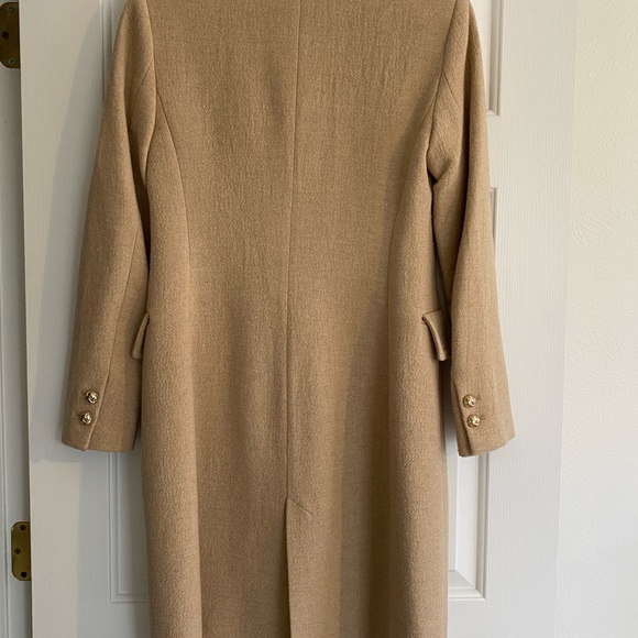 Zara fitted long wool coat - Picture 4 of 9